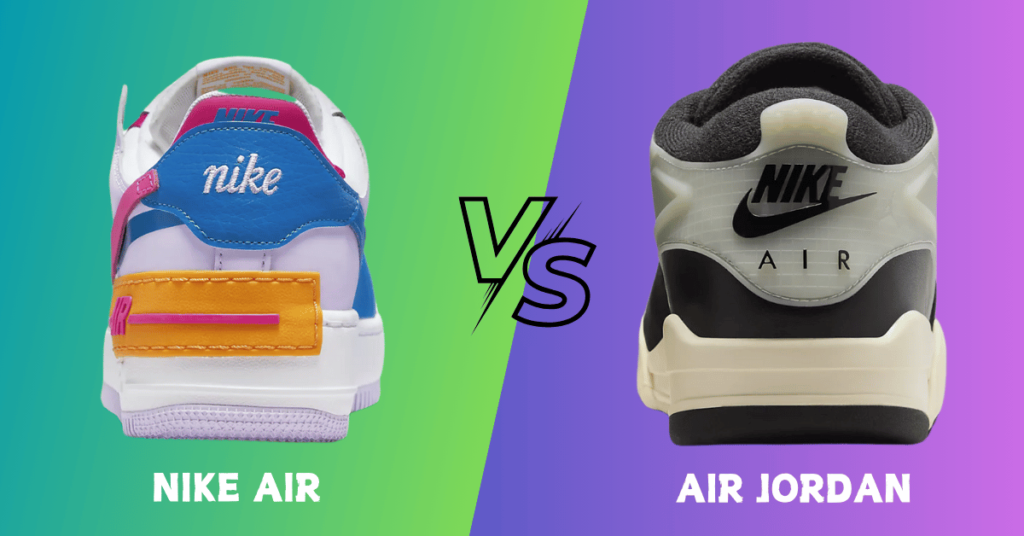Nike Air vs Air Jordan